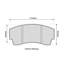 Load image into Gallery viewer, Alcon H Type 16mm Performance Brake Pad 8495
