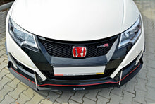 Load image into Gallery viewer, Maxton Design - FRONT RACING SPLITTER V.2 HONDA CIVIC IX TYPE R (2015-2017)
