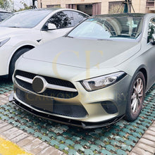 Load image into Gallery viewer, V Style Gloss Black Front Splitter for Mercedes Benz W177 A Class 18-22
