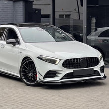 Load image into Gallery viewer, V Style Gloss Black Front Splitter for Mercedes Benz W177 A Class AMG &amp; A35 18-22
