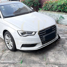 Load image into Gallery viewer, V Style Gloss Black Front Splitter for Audi A3 8V Standard model 13-16
