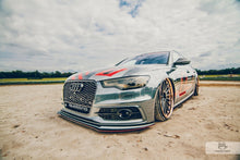 Load image into Gallery viewer, Maxton Design - FRONT RACING SPLITTER AUDI A6 C7 S-LINE (2 SPLITTERS = 1 SET) (2011-2014)
