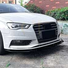 Load image into Gallery viewer, V Style Gloss Black Front Splitter for Audi A3 8V Standard model 13-16
