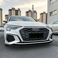 Load image into Gallery viewer, P Style Gloss Black Front Splitter for Audi A3 8Y S Line S3 20-24
