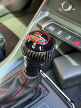 Load image into Gallery viewer, Carbon Fibre DSG Gear Knob with Red-Stitched Gaiter – Audi Fitment | CEUK
