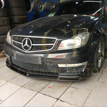 Load image into Gallery viewer, AMG Style Carbon Fibre Front Splitter for Mercedes Benz W204 C63 Facelift 12-14
