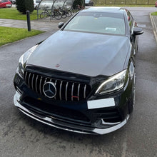 Load image into Gallery viewer, AMG V Style Carbon Fibre Front Splitter for Mercedes Benz W205 C Class 18-21
