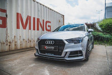 Load image into Gallery viewer, Maxton Design - FRONT SPLITTER V.3 AUDI S3 / A3 S-LINE 8V FACELIFT SEDAN (2016-2020)
