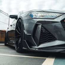 Load image into Gallery viewer, AUDI RS6/RS7 C8 AVANT CARBON FIBRE FRONT BUMPER VENT TRIM
