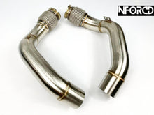 Load image into Gallery viewer, BMW F90 M5 SECONDARY DECAT DOWNPIPES 3” 2018
