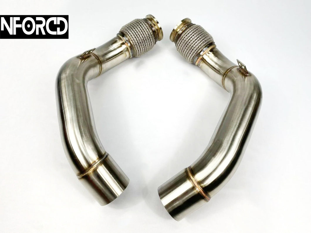 BMW F90 M5 SECONDARY DECAT DOWNPIPES 3” 2018