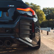Load image into Gallery viewer, BMW G87 M2 CARBON FIBRE REAR BUMPER CORNERS - CT DESIGN

