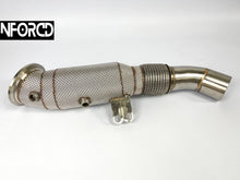 Load image into Gallery viewer, BMW 340I 440I B58 DOWNPIPE WITH 200 CELL HI-FLOW SPORT CAT &amp; HEAT SHIELD
