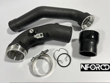 Load image into Gallery viewer, BMW M240i/M340i/M440i Z4 M40i B58 Charge Pipe Kit (2019+) G-Chassis G42 G20 G22 G29 - MTC Motorsport Aluminium Black, Meth Ports, Direct Fit Chargepipe Upgrade
