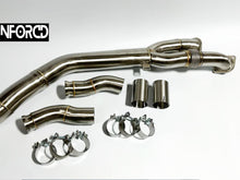 Load image into Gallery viewer, MTC Motorsport BMW M3 M4 G80 G82 3.5in (89mm) Cat-Back Exhaust Mid Pipe T304 Stainless Steel, Single Centre Section, Fits OEM Back Box, 2021+
