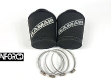 Load image into Gallery viewer, BMW M5 F90 &amp; M8 Competition Cold Air Induction Kit - 90mm High-Flow 6-Ply Silicone Intake Hoses with RamAir Filters, Front Grille Mounted - Fits M5/M5 Competition 2018-2022, M8 Competition 2020-2022
