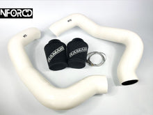 Load image into Gallery viewer, BMW M5 F90/M5 Competition &amp; M8 Competition F91 F92 F93 Cold Air Intake Induction Kit - 90mm 6-Ply Fluoro-Lined Silicone Intake Hoses with RamAir Filters (Front Grille Mounted) 2018-2022 S63
