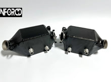 Load image into Gallery viewer, BMW M5/M6 Twin Charge Air Coolers with AN Methanol Injection Fittings | Alloy Chargecooler/Intercooler Upgrade | F10 F12 F13 F06 (2012-2017) | S63 S63N S63TU
