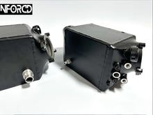 Load image into Gallery viewer, BMW M5/M6 Twin Charge Air Coolers with AN Methanol Injection Fittings | Alloy Chargecooler/Intercooler Upgrade | F10 F12 F13 F06 (2012-2017) | S63 S63N S63TU
