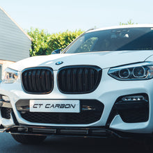 Load image into Gallery viewer, BMW G01 X3 DOUBLE SLAT BLACK GRILLES - BLAK BY CT CARBON
