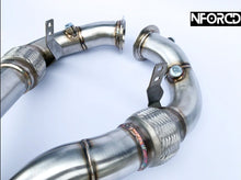 Load image into Gallery viewer, BMW X5M F85 / X6M F86 3&quot; Decat Downpipes (Catless) T304 Stainless, TIG Welded - 76mm Performance Turbo Exhaust Upgrade for S63R 4.4 V8 - Lifetime Warranty
