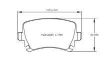 Load image into Gallery viewer, Pagid E8046 RSL19 Rear Brake Pads for 282mm Solid Non-Vented Discs - Audi A3/S3/TT/RS3, VW Golf GTI/R/R32 - Track Day/Fast Road - CSBPE8046RS19
