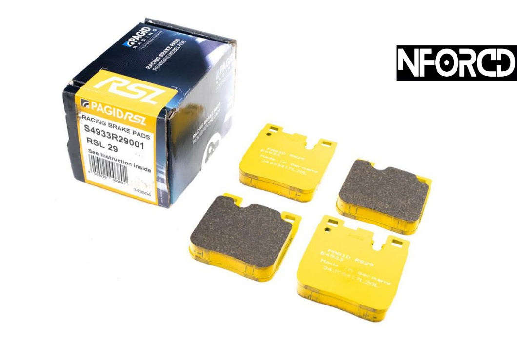 Pagid RS29 RSL29 E4933/E4933RS29 Rear Brake Pads - BMW M Performance 345mm 2-Pot Rear Caliper - Fits M2 F87, M3 F80, M4 F82, M135i F20/F21, M235i/M240i F22, Alpina B3 - Track Day/Fast Road/Endurance