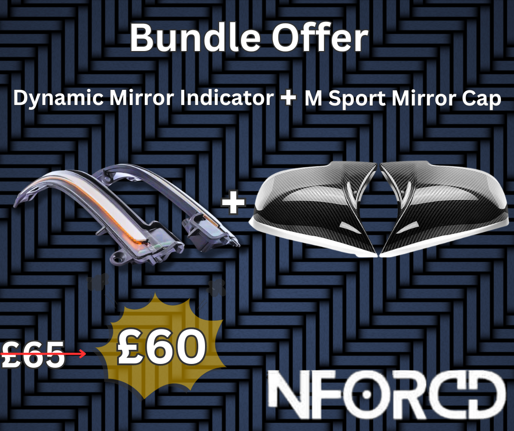 BMW Wing Mirror Indicator + M Sport Mirror Cap Bundle