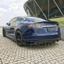 Load image into Gallery viewer, C Style Carbon Fibre Boot Spoiler for Tesla Model S 13-22
