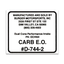 Load image into Gallery viewer, Replacement CARB Sticker
