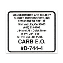 Load image into Gallery viewer, Replacement CARB Sticker
