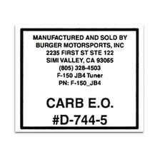 Load image into Gallery viewer, Replacement CARB Sticker
