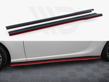 Load image into Gallery viewer, Maxton Design - SIDE SKIRTS SPLITTERS (BLACK &amp; RED) V.2 SUBARU BRZ (2017-2020)/ TOYOTA GT86 FACELIFT (2017-UP)

