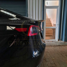 Load image into Gallery viewer, CF Style Carbon Fibre Boot Spoiler for Tesla Model 3 16-23
