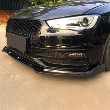 Load image into Gallery viewer, CF Style Carbon Fibre Front Splitter for Audi A3 Hatchback S Line &amp; S3 13-15
