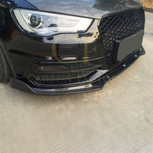 Load image into Gallery viewer, CF Style Carbon Fibre Front Splitter for Audi A3 Hatchback S Line &amp; S3 13-15
