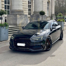 Load image into Gallery viewer, CF Style Carbon Fibre Front Splitter for Audi A4 B9 S Line &amp; S4 15-19
