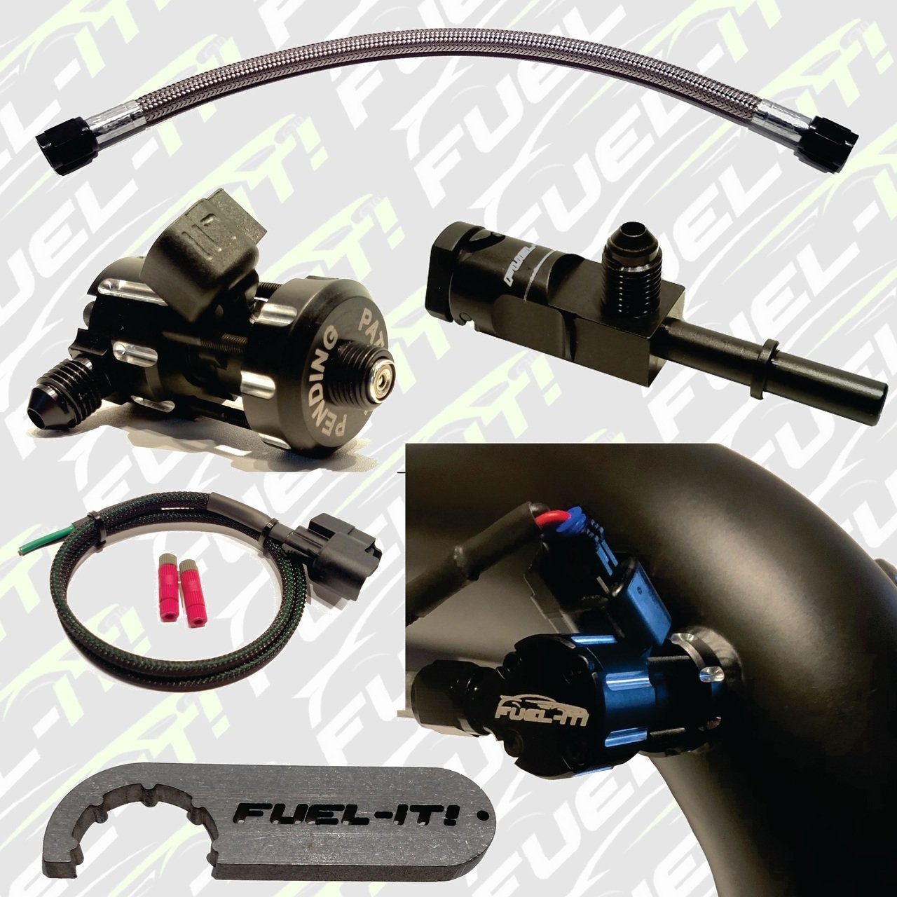 Charge Pipe Injection (CPI) Auxiliary Fuel Injector Kit, Universal 1/8