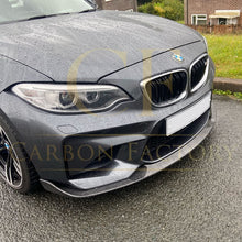 Load image into Gallery viewer, CS Style Carbon Fibre Front Splitter for BMW F87 M2 OG 16-18
