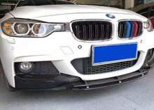 Load image into Gallery viewer, 3D Style Gloss Black Front Splitter for BMW F30 F31 3 Series M Sport 12-19
