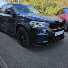 Load image into Gallery viewer, Carbon Factory Style Gloss Black Body Kit Splitter Diffuser Side Skirts Spoiler for BMW F15 X5 13-18
