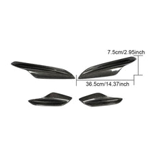 Load image into Gallery viewer, Carbon Fibre Front Bumper Canards 4 Pcs for BMW E90 E92 E93 M3 07-13

