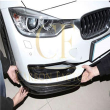 Load image into Gallery viewer, Carbon Fibre Front Extensions for BMW F30 3 Series Non M Sport 12-19
