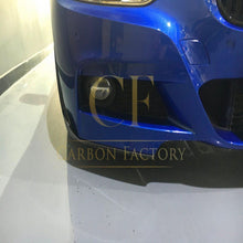 Load image into Gallery viewer, Carbon Fibre Front Extensions for BMW F30 F31 3 Series M Sport 12-19
