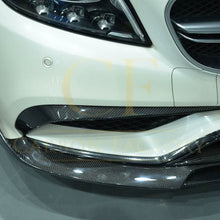 Load image into Gallery viewer, Carbon Fibre Front Side Grille Trim for Mercedes C218 CLS 15-18
