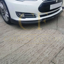 Load image into Gallery viewer, Carbon Fibre Front Splitter for Tesla Model S P85 14-15
