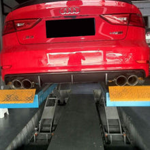 Load image into Gallery viewer, Carbon Fibre Rear Diffuser (Quad Exhaust) for Audi A3 S Line S3 Saloon 13-15

