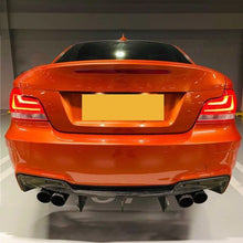 Load image into Gallery viewer, Carbon Fibre Rear Diffuser Quad Exhaust for BMW E82 E88 1M 11-14
