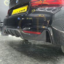 Load image into Gallery viewer, Carbon Fibre Rear Diffuser Twin Exhaust for BMW F32 F33 F36 4 Series 14-20
