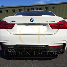 Load image into Gallery viewer, Carbon Fibre Rear Diffuser Twin Exhaust for BMW F32 F33 F36 4 Series 14-20
